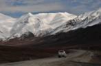 Aproximando-se do Atigun Pass, na Dalton Highway, Brooks Range, no norte do Alaska